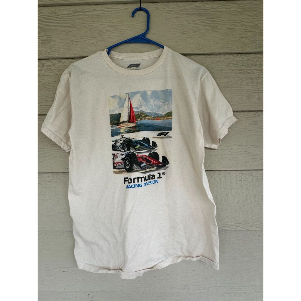 Formula 1 F1 Racing Division Monaco Sailboat Graphic T-Shirt Men's Size XL